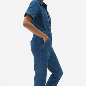 Everlane Super-Soft Jean Coverall Jumpsuit